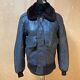 80s Usa Made Wearguard G-1 Leather Jacket Brown 34