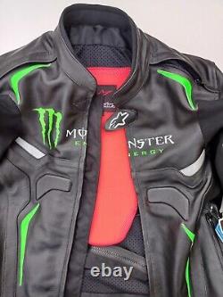 Alpinestars Men's Monster Energy Leather Jacket Men's Biker Racing Jackets