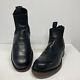 Frye Chelsea Ankle Boots Black Leather Made In Usa Oil Resist Sole Men Size 7.5m