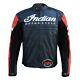 Indian Motorcycle Leather Jacket Men's Black & Red