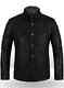 Men Genuine Lambskin Leather Motorcycle Jacket Slim Fit Biker Jacket Black Shirt