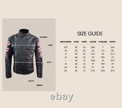 Mens Suede Leather Jacket Genuine Lambskin Biker Motorcycle Gray Leather Jacket