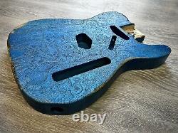 Pistols Crown Barncaster Tele GUITAR BODY ONLY PARTCASTER USA MADE Placid Blue