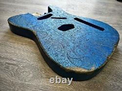 Pistols Crown Barncaster Tele GUITAR BODY ONLY PARTCASTER USA MADE Placid Blue