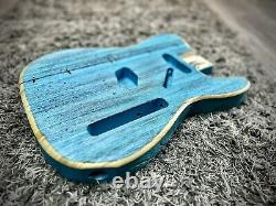Pistols Crown Barncaster Tele GUITAR BODY ONLY PARTCASTER USA MADE Turquoise