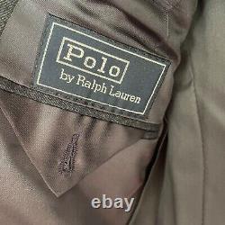 Polo by Ralph Lauren Vintage Mens Pant Suit Size 41 Regular Wool Union Made USA