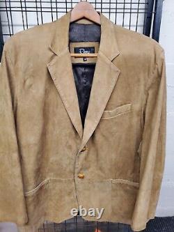 Remy Leather Blazer Jacket Men's 48R Sport Coat Vintage USA MADE MINT