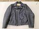 Schott Perfect Double Riders Leather Jacket Black Size 36 Made In Usa Vg Cond