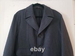 Vintage Coach 100% Wool Topcoat / Overcoat Made In USA Size M