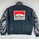 Vintage Marlboro Racing Jacket Leather Wool Bomber World Championship Usa Made