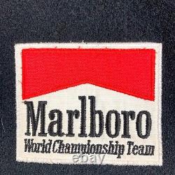Vintage Marlboro Racing Jacket Leather Wool Bomber World Championship USA Made