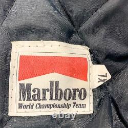 Vintage Marlboro Racing Jacket Leather Wool Bomber World Championship USA Made