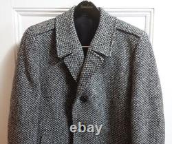 Vintage Yves Saint Laurent Heavy Weave Top Coat Made In The USA Men's 38 R