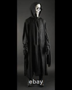 Manteau à capuche Cosplay d'horreur en coton noir Roger L. Jackson de Scream Ghostface