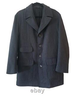 Manteau / pardessus en laine 100% Vintage Coach fabriqué aux États-Unis taille M