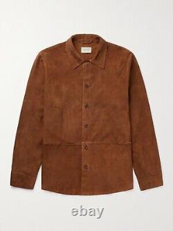 Nouvelle veste chemise en cuir suédé pour hommes Véritable veste en cuir doux pour hommes #134