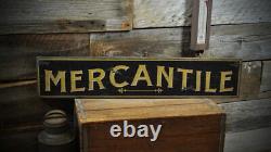 Panneau de magasin ancien rustique fait main en bois vintage