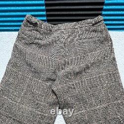 Pantalon en tweed Polo Ralph Lauren taille 36 plissé 100% laine VINTAGE années 70 Fabriqué aux États-Unis