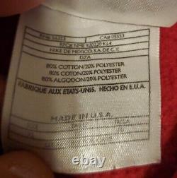 Sweat à capuche Nike USA ultra rare fabriqué aux États-Unis avec logo central rouge - Taille XL pour homme, le seul sur Ebay